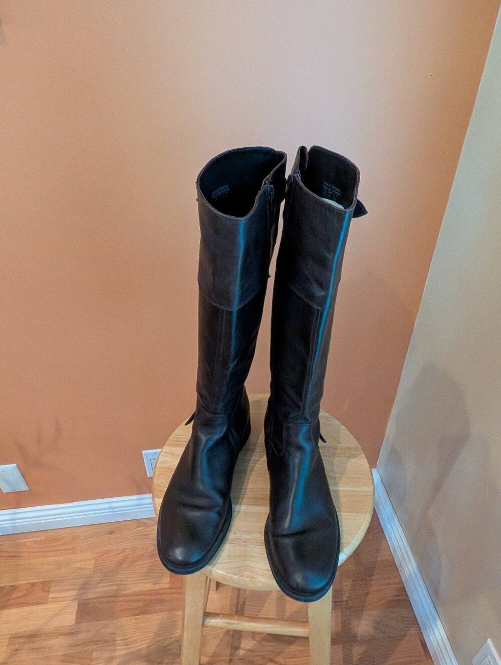 ALDO Tall Brown Leather Women's Riding Boots Size 9